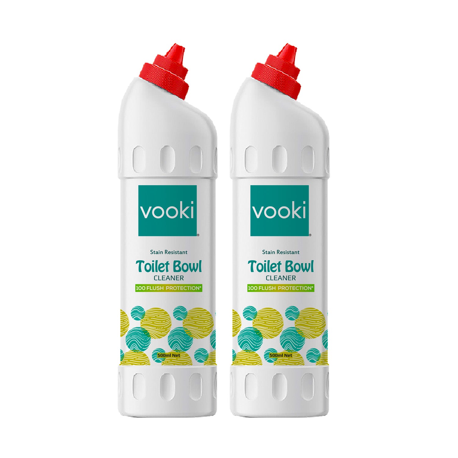 Image of vooki toilet bowl cleaner - 2 x 500ml: Powerful cleaning solution for toilets.