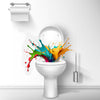 Colors are beautiful but not inside your toilet bowl!