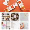 A collage of images depicting various stages of cleaning, showcasing the process from start to finish.