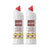 Two 500ml bottle of vooki toilet bowl cleaner, a product used for cleaning and maintaining hygiene in toilets