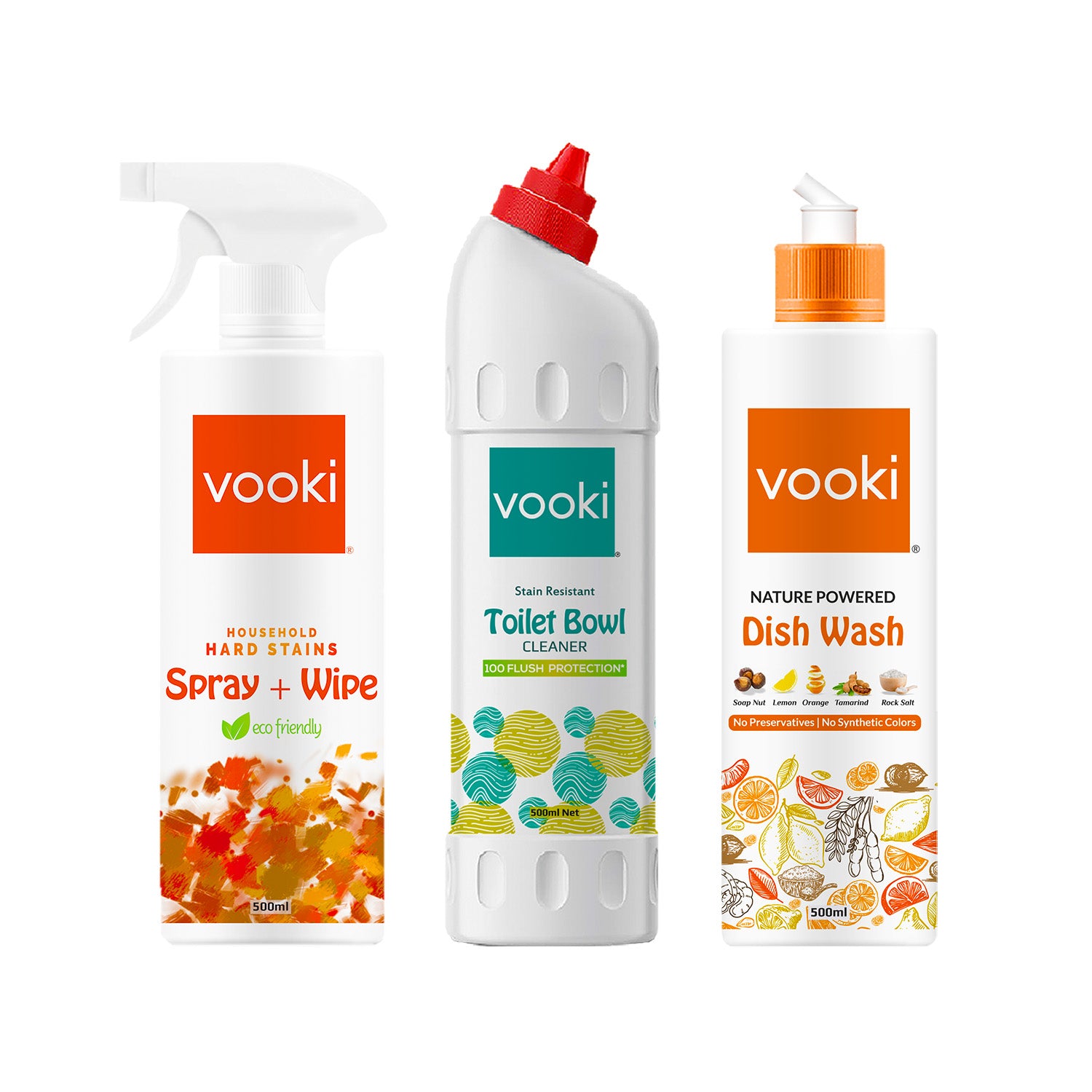 All-natural cleaning solutions by vooki, a brand for eco-conscious consumers