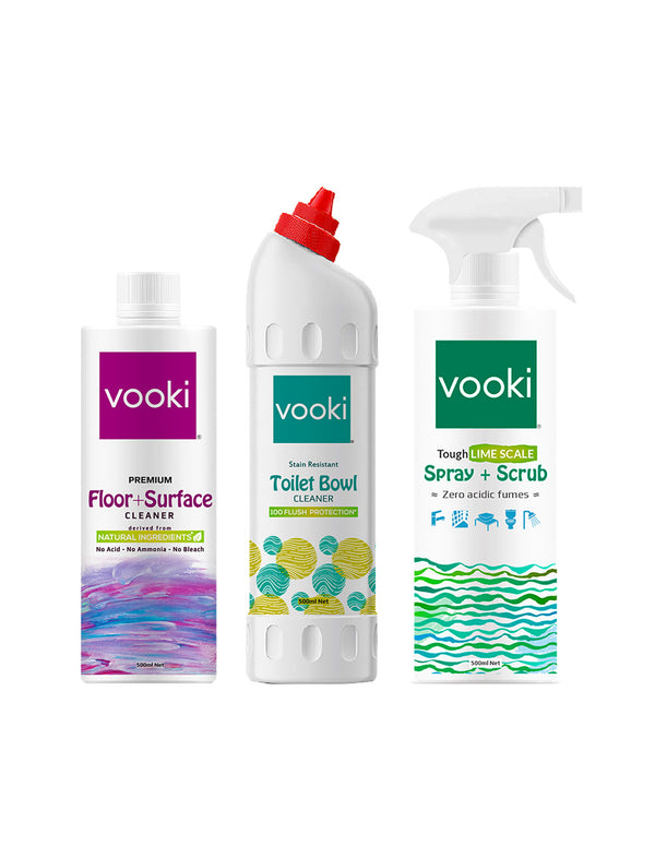 Tough Limescale\Descaler & Toilet Bowl + Floor Cleaner | Home Hygiene Box