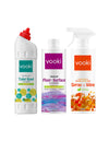 Toilet Cleaner + Floor & Hard Stains Spray + Wipe Cleaner | Home Hygiene Combo