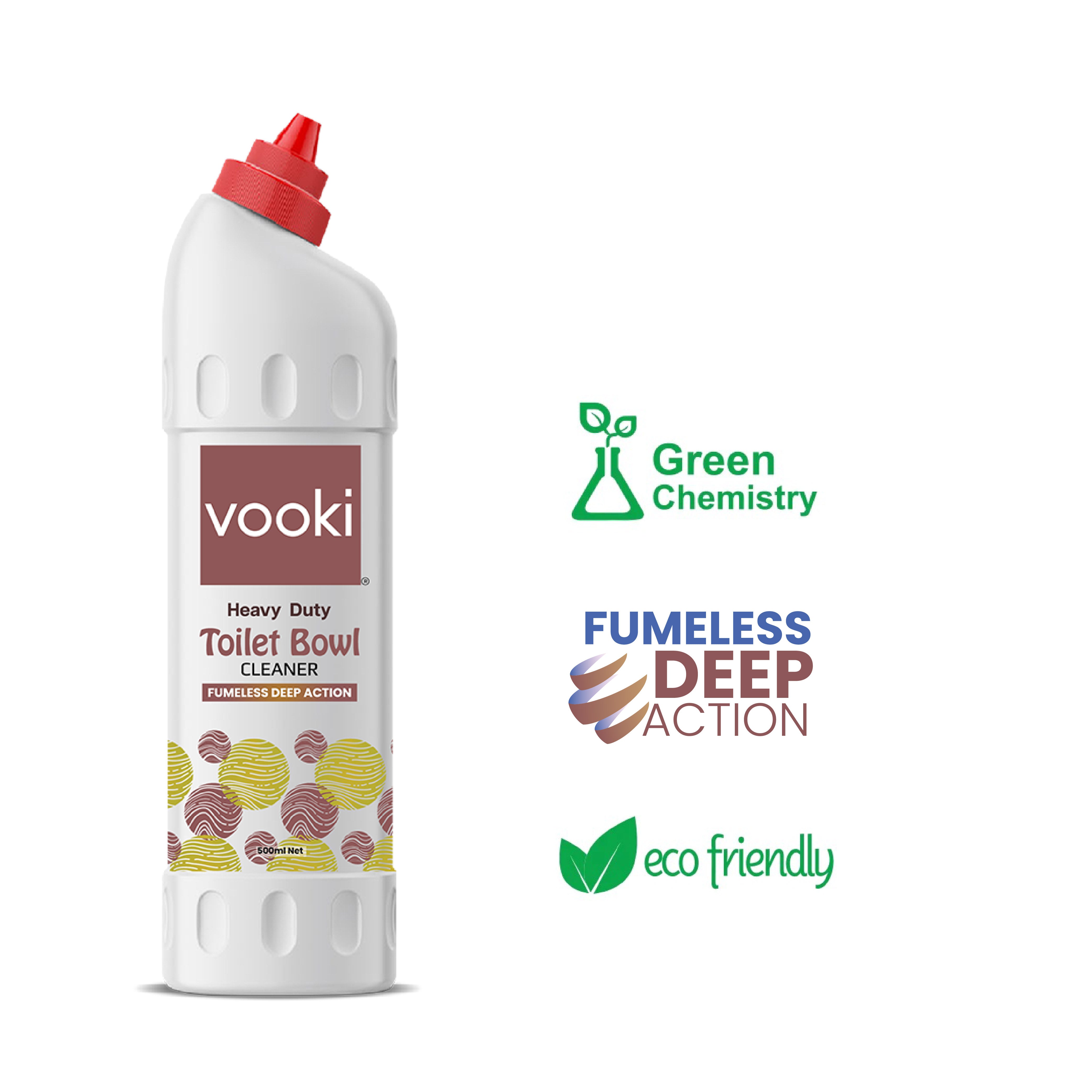 A white bottle labled with vooki 500ml-perfect for your home care routine.