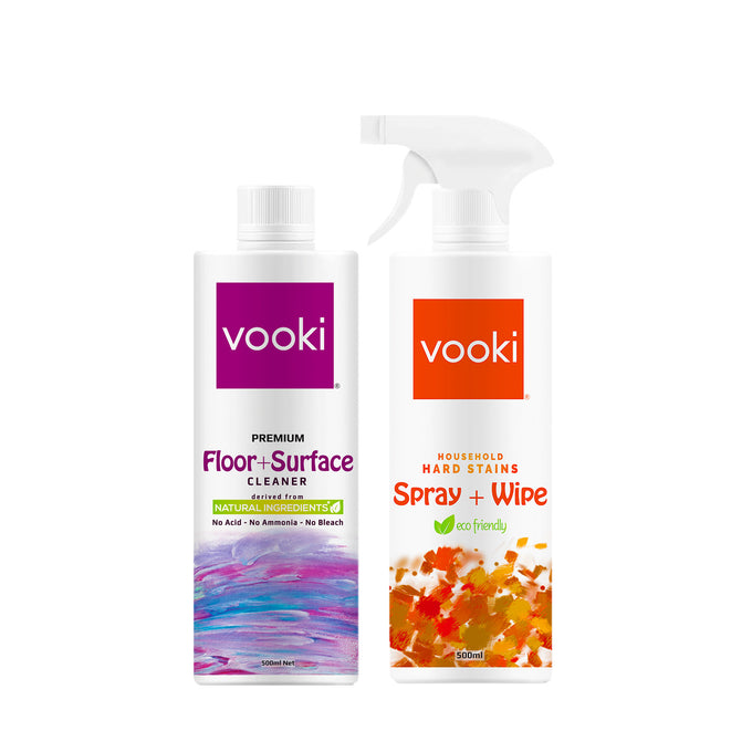 Hard Stain Spray + Wipe for Tough Stains In Kitchen Walls, Exhaust Fan, Crayon And Adhesive Marks-500ML