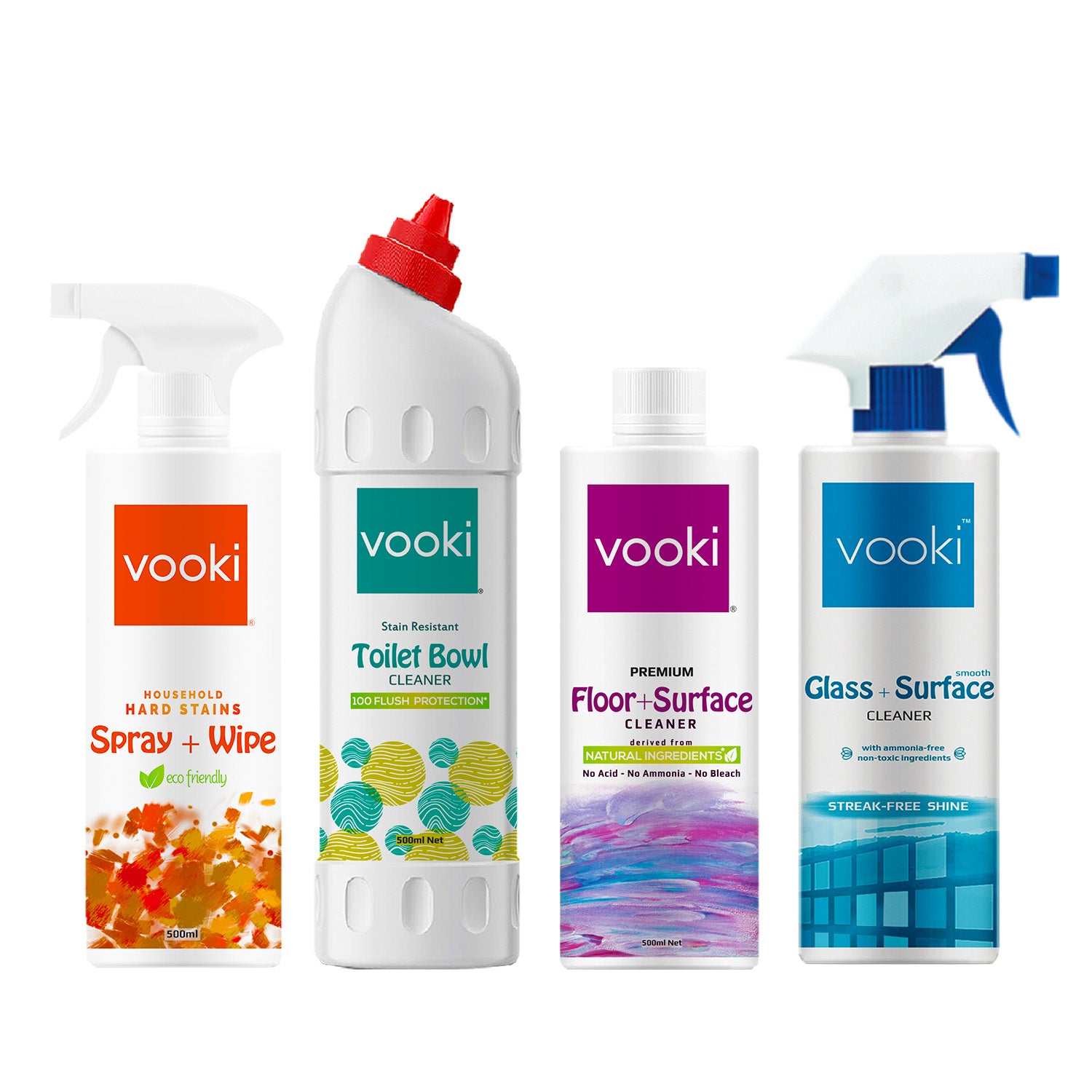 An image of vooki cleaning products: powerful and reliable solutions for a pristine and hygienic living space.