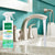 A counter displaying a bottle of vooki cleaning spray alongside a sink, ideal for cleaning purposes.